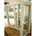 Ventana con doble acristalamiento y colgante lateral de PVC / UPVC